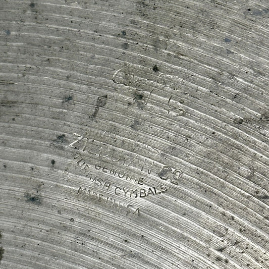 Used Vintage Zildjian A Trans Stamp Crash Cymbal 18" 1108 grams - Good - Drum Center Of Portsmouth