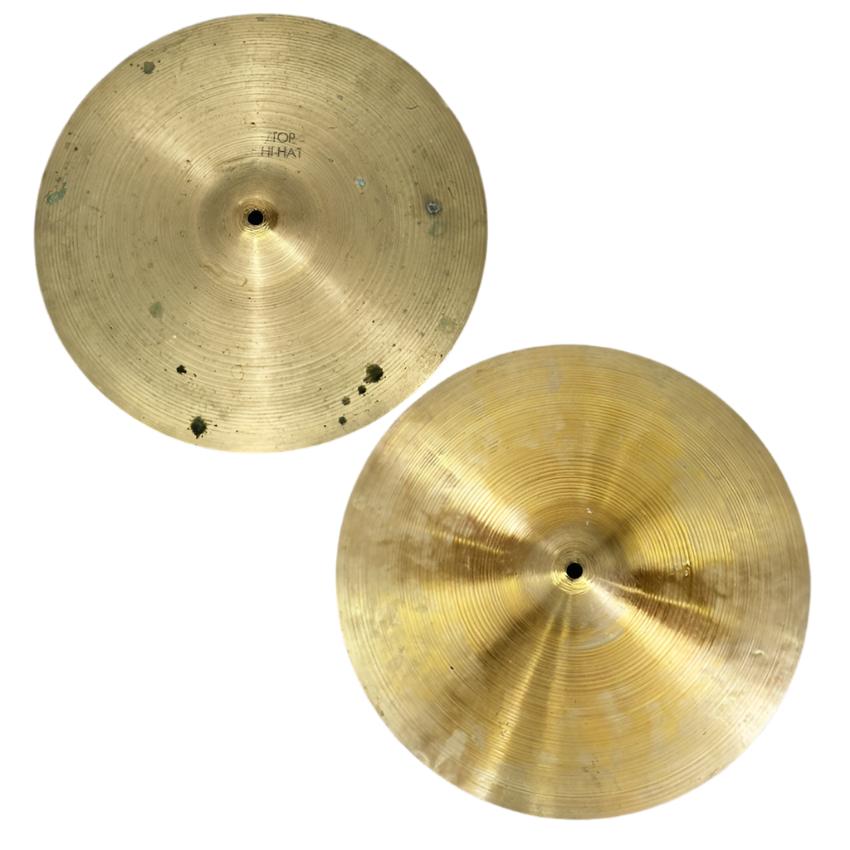 Used Vintage Zildjian A Hi Hat Cymbals 15" 1037/1042 grams - Very Good - Drum Center Of Portsmouth
