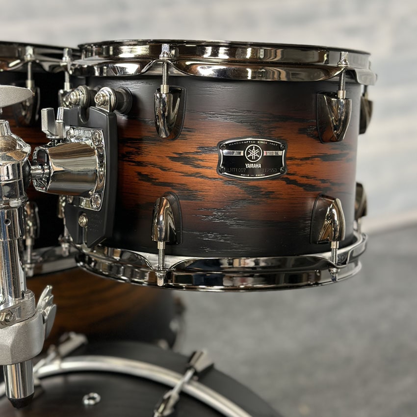 Used Yamaha Live Custom Hybrid Oak 5pc Drum Set Uzu Earth Sunburst - Drum Center Of Portsmouth