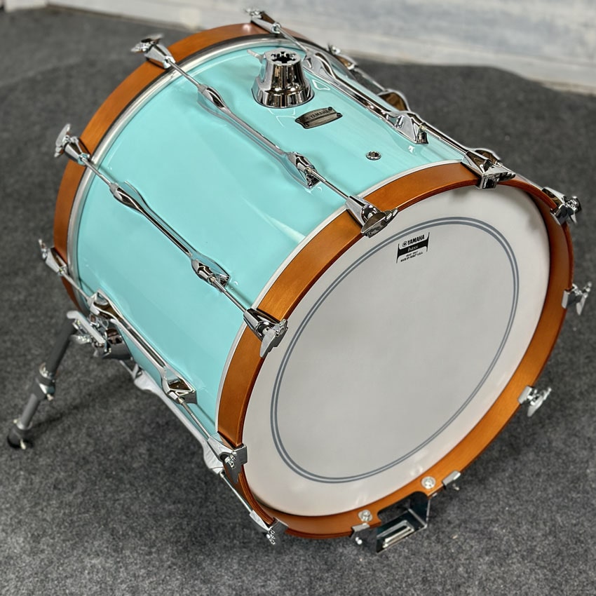 Used Yamaha Recording Custom Bass Drum 20x16 Surf Green - Drum Center Of Portsmouth