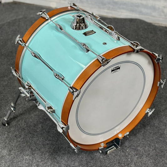 Used Yamaha Recording Custom Bass Drum 20x16 Surf Green - Drum Center Of Portsmouth