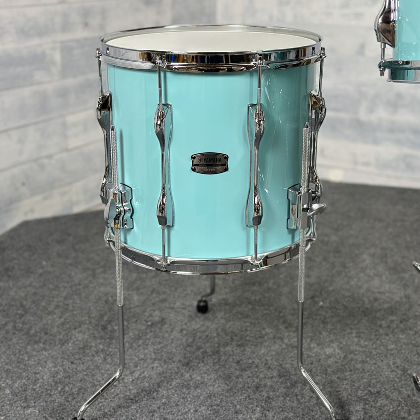 Used Yamaha Recording Custom 4pc Jazz Drum Set Surf Green - Drum Center Of Portsmouth
