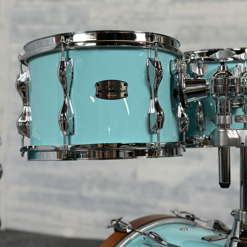 Used Yamaha Recording Custom 4pc Jazz Drum Set Surf Green - Drum Center Of Portsmouth