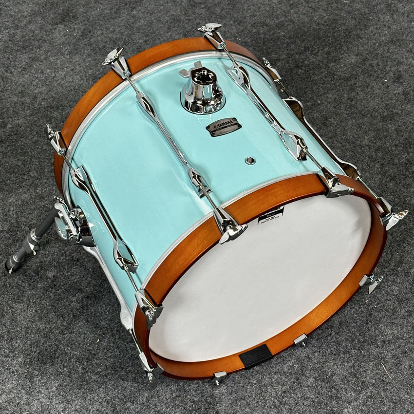 Used Yamaha Recording Custom 4pc Jazz Drum Set Surf Green - Drum Center Of Portsmouth