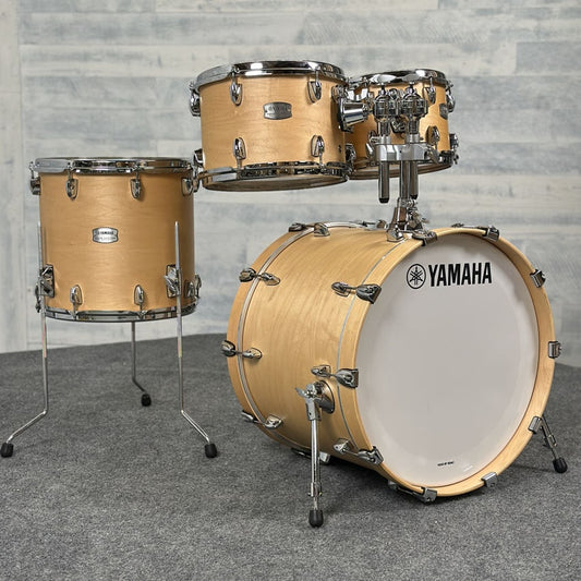 Used Yamaha Tour Custom Maple 4pc Drum Set w/20BD Butterscotch Satin - Drum Center Of Portsmouth