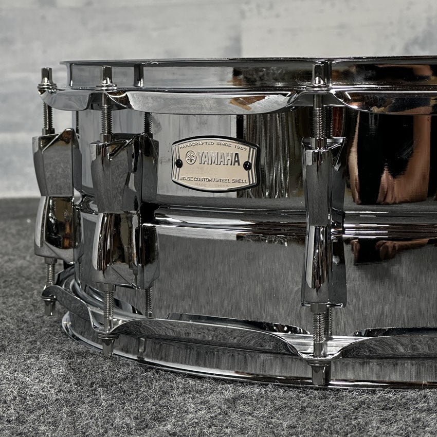 Used Yamaha Stage Custom Steel Snare Drum 14x5.5 - Drum Center Of Portsmouth
