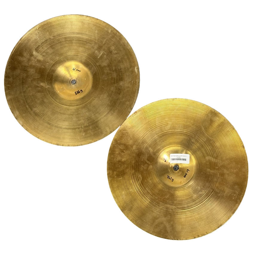 Used Vintage Zildjian A Hi Hat Cymbals 14" - Good - Drum Center Of Portsmouth