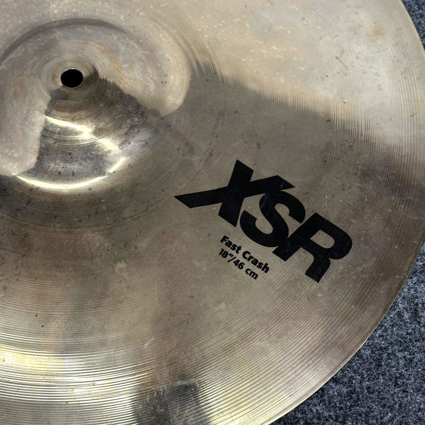Used Sabian XSR Fast Crash Cymbal 18" Brilliant - Good - Drum Center Of Portsmouth