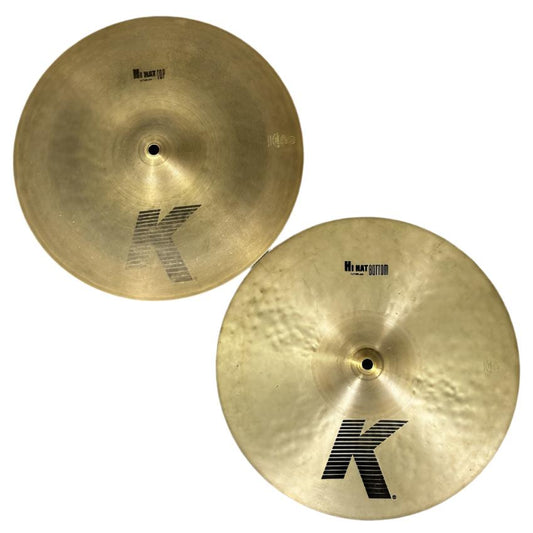 Used Zildjian K Hi Hat Cymbals 14" 1064/1422 grams - Good - Drum Center Of Portsmouth