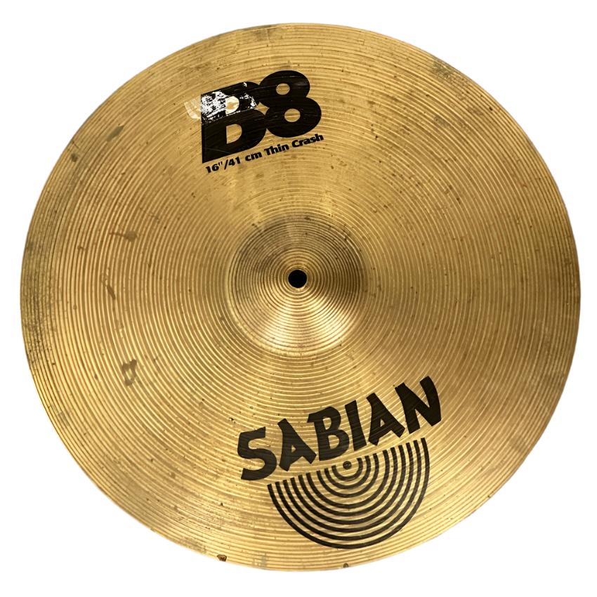 Used Sabian B8 Crash Cymbal 16" - Fair - Drum Center Of Portsmouth