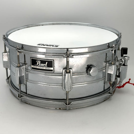 Used Pearl Export Steel Snare Drum 14x6.5 - Fair - Drum Center Of Portsmouth