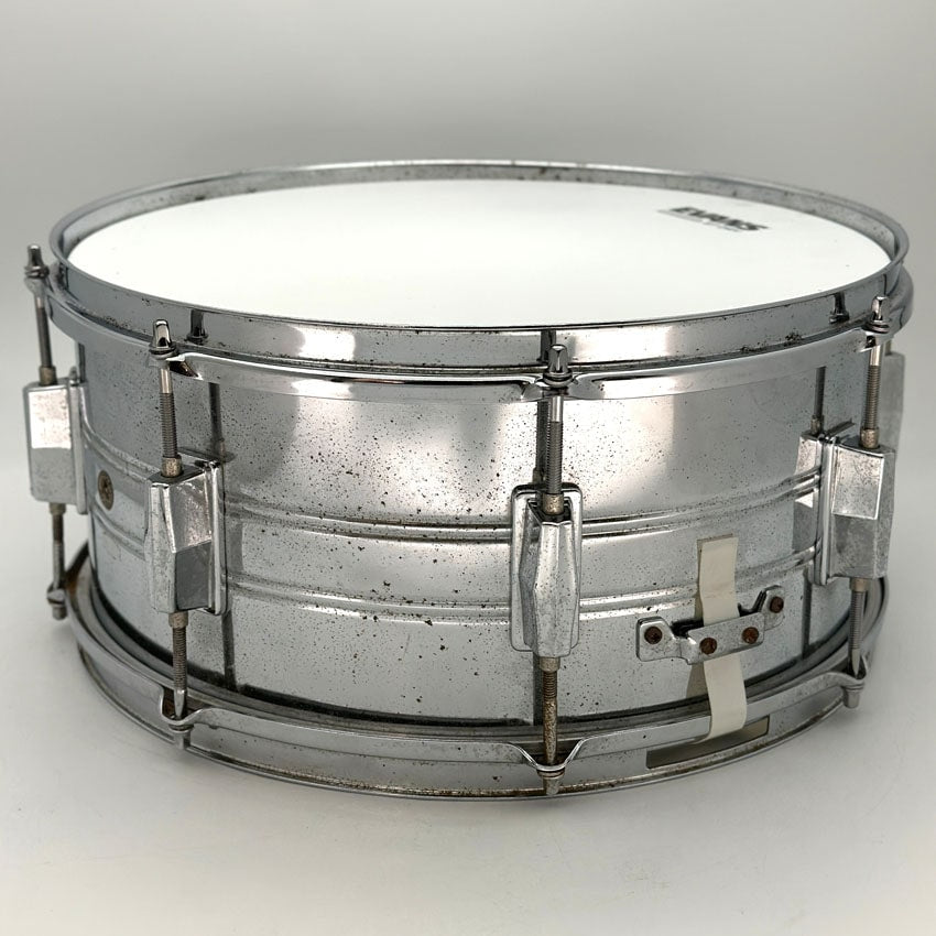 Used Pearl Export Steel Snare Drum 14x6.5 - Fair - Drum Center Of Portsmouth