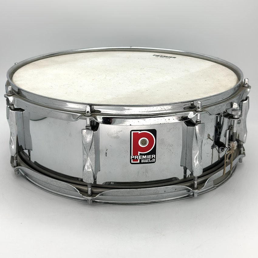 Used Premier Chrome Over Steel Snare Drum 14x5.5 - Fair - Drum Center Of Portsmouth