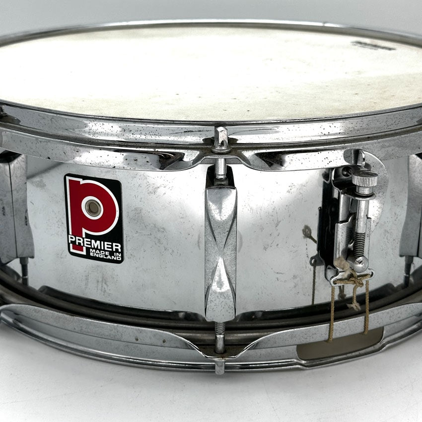 Used Premier Chrome Over Steel Snare Drum 14x5.5 - Fair - Drum Center Of Portsmouth