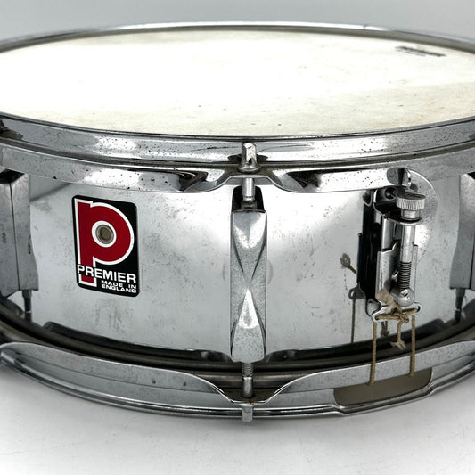 Used Premier Chrome Over Steel Snare Drum 14x5.5 - Fair - Drum Center Of Portsmouth