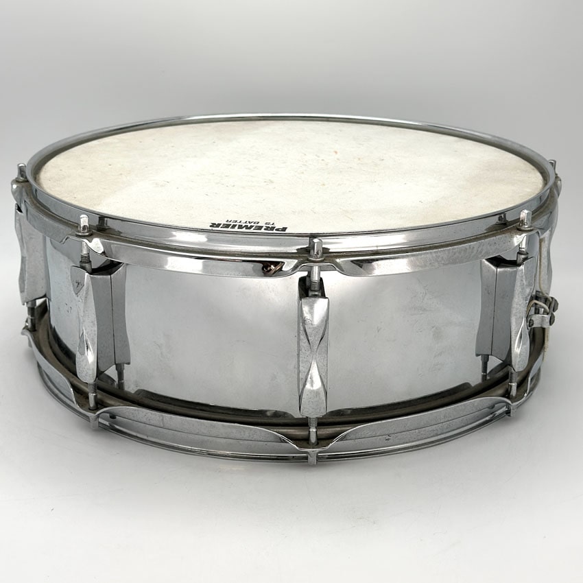 Used Premier Chrome Over Steel Snare Drum 14x5.5 - Fair - Drum Center Of Portsmouth