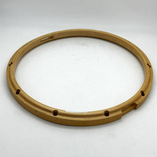 Used Gibraltar Wood Hoop 14" 10-Lug Snare Side Hoop - Very Good - Drum Center Of Portsmouth
