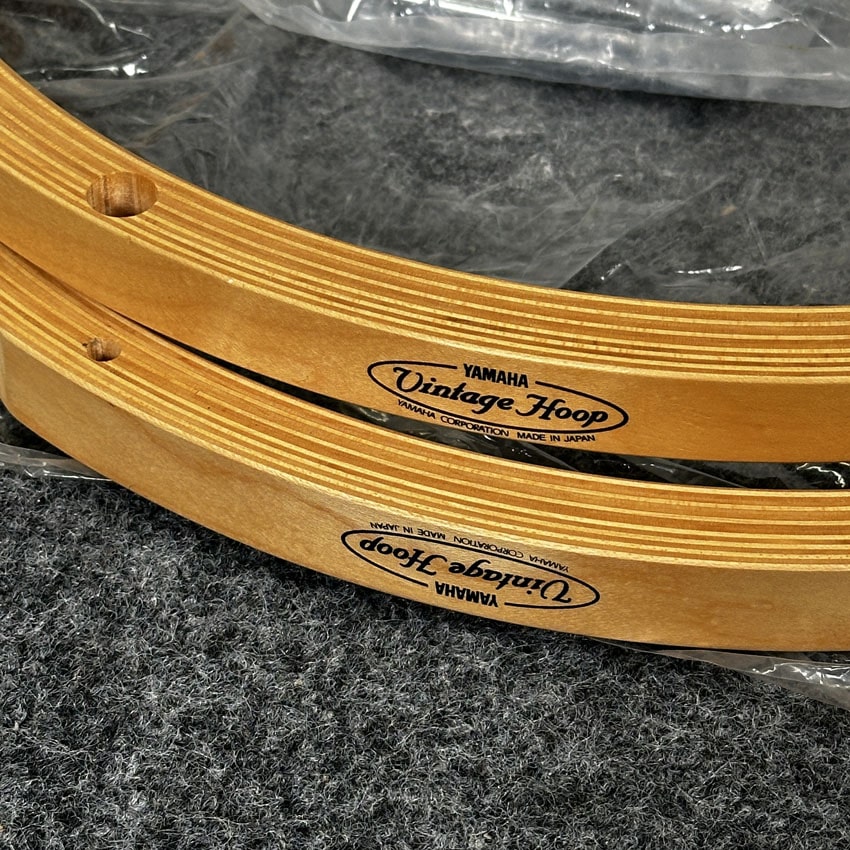 Used Yamaha Vintage Wood Hoop Pair 14" For Floor Tom - Very Good - Drum Center Of Portsmouth