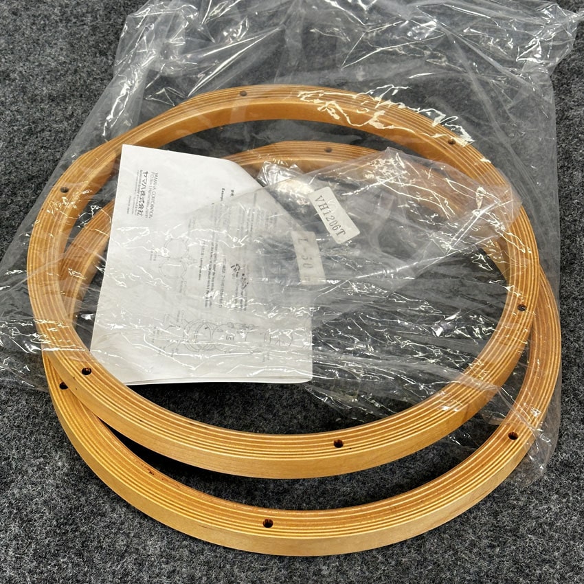 Used Yamaha Vintage Wood Hoop Pair 12" - Very Good - Drum Center Of Portsmouth