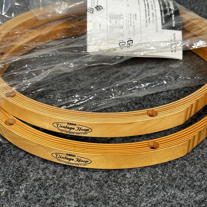 Used Yamaha Vintage Wood Hoop Pair 12" - Very Good - Drum Center Of Portsmouth
