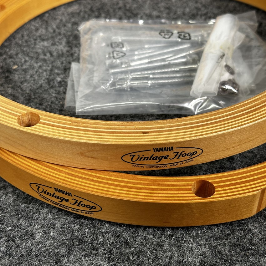 Used Yamaha Vintage Wood Hoop Pair 10" - Very Good - Drum Center Of Portsmouth