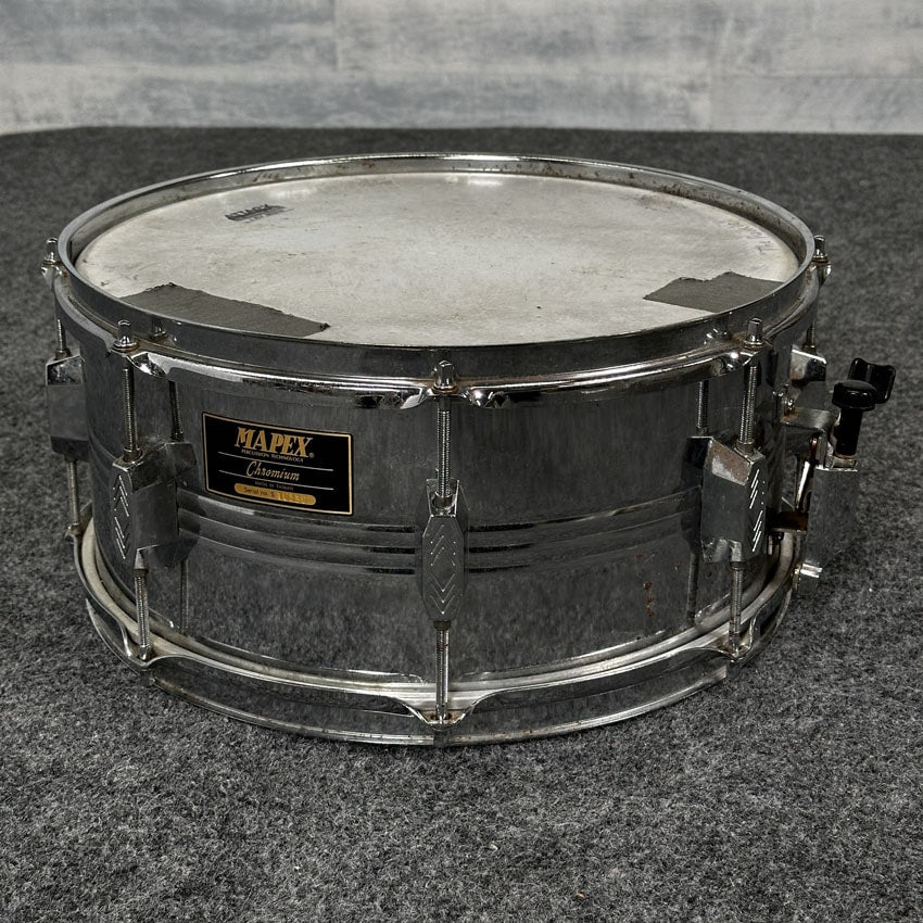 Used Mapex Chromium Snare Drum 14x6.5 - Fair - Drum Center Of Portsmouth