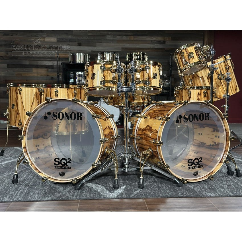 Sonor SQ2 Beech 10pc Drum Set African Marble Gloss - Drum Center Of Portsmouth