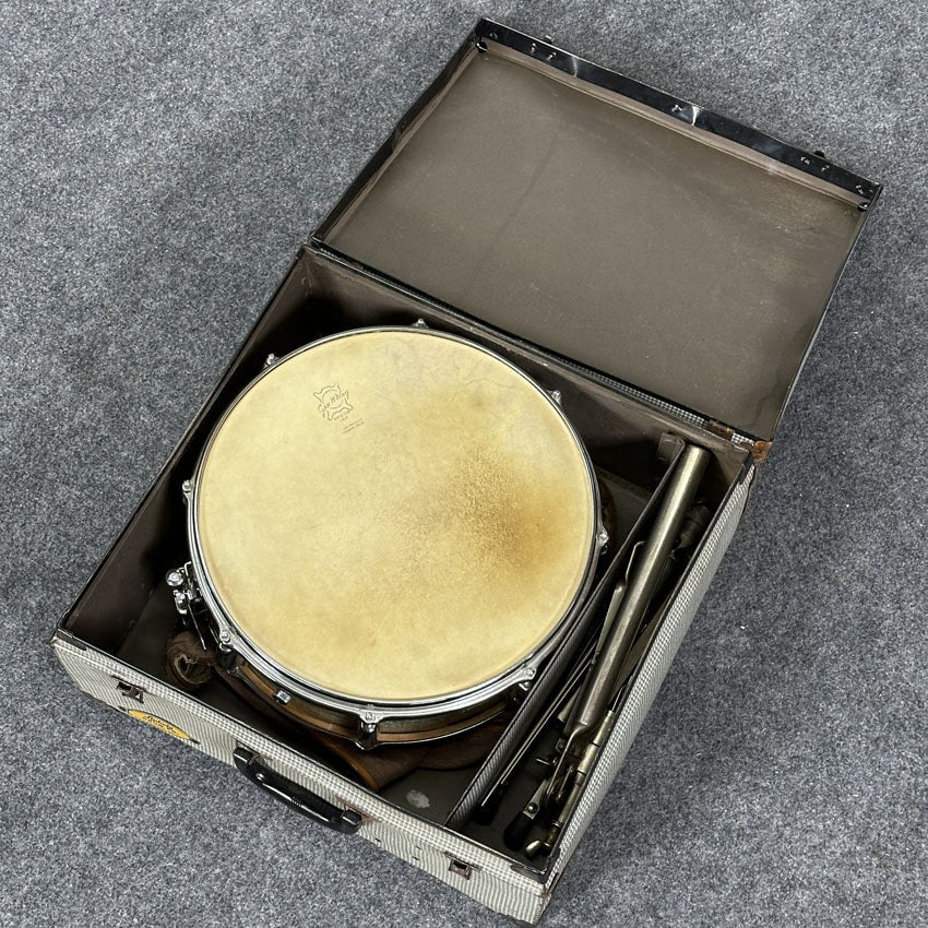 Used Slingerland Radio King Snare Drum 14x5 WMP w/Case & Stand - Drum Center Of Portsmouth
