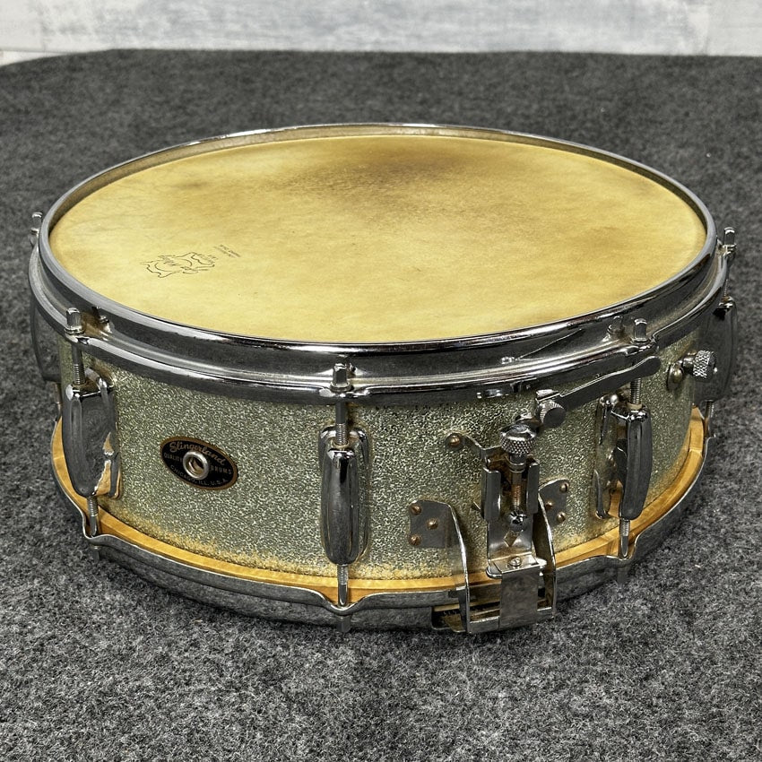 Used Slingerland Radio King Snare Drum 14x5 WMP w/Case & Stand - Drum Center Of Portsmouth