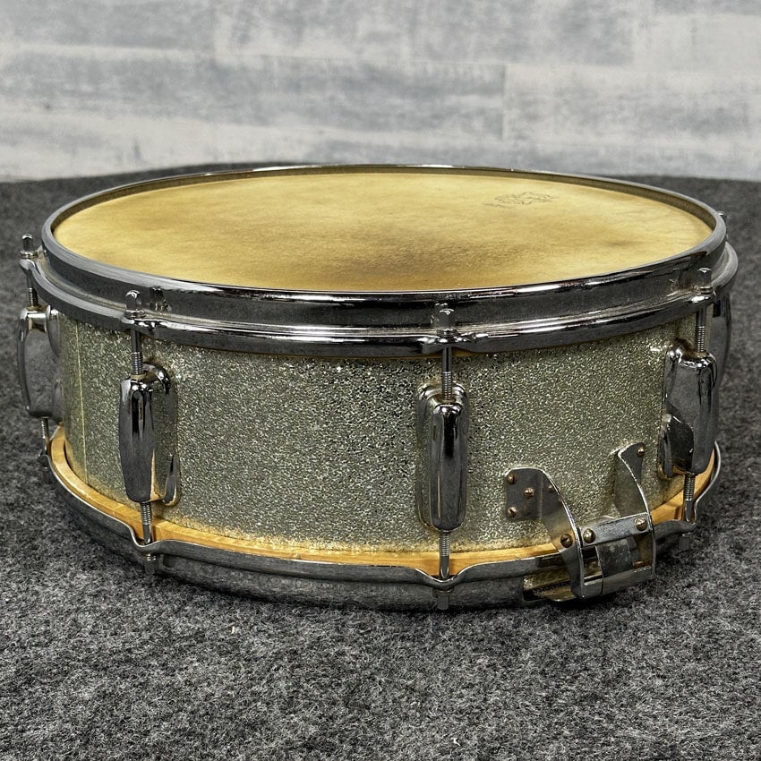 Used Slingerland Radio King Snare Drum 14x5 WMP w/Case & Stand - Drum Center Of Portsmouth