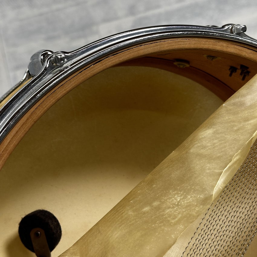 Used Slingerland Radio King Snare Drum 14x5 WMP w/Case & Stand - Drum Center Of Portsmouth