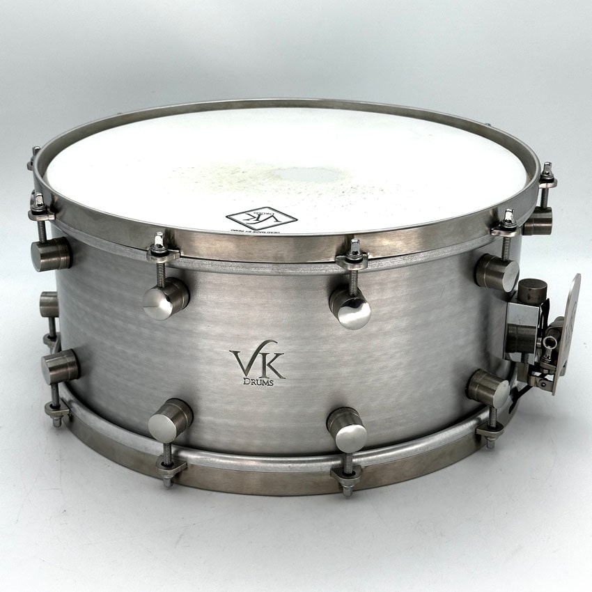 Used VK Drums Aluminum Snare Drum 14x6.5 - Excellent - Drum Center Of Portsmouth