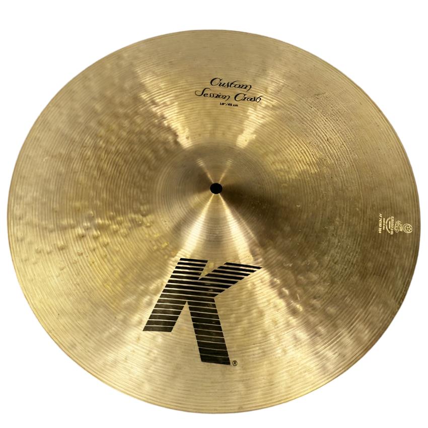 Used Zildjian K Custom Session Crash Cymbal 18" - Excellent - Drum Center Of Portsmouth