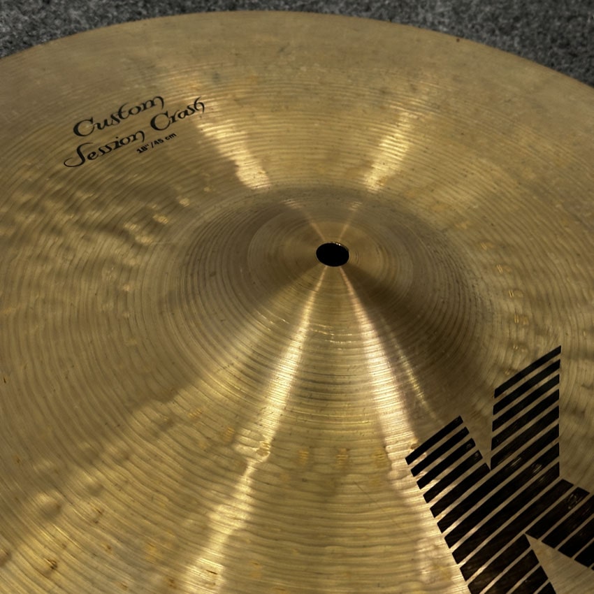 Used Zildjian K Custom Session Crash Cymbal 18" - Excellent - Drum Center Of Portsmouth