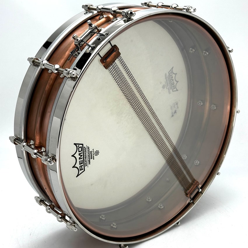 Used AK Drums Copper Standard Snare Drum 14x4 - Very Good - Drum Center Of Portsmouth