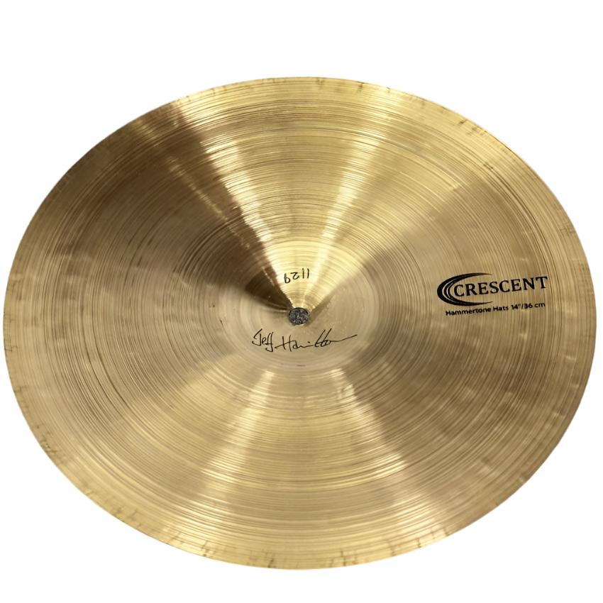 Used Sabian Crescent Hammertone Hi Hat Cymbals 14" - Excellent - Drum Center Of Portsmouth