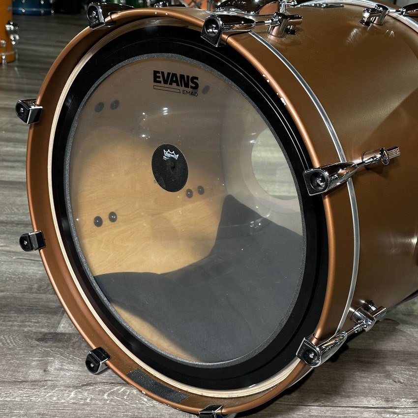 Used Sonor SQ1 3pc Drum Set Satin Copper Brown - Good - Drum Center Of Portsmouth