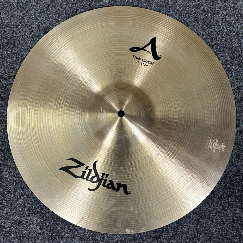 Used Zildjian A Thin Crash Cymbal 17" - Very Good - Drum Center Of Portsmouth