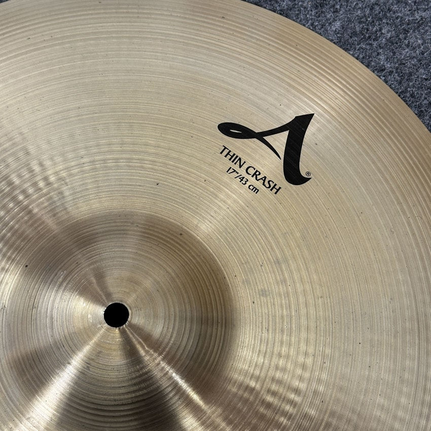 Used Zildjian A Thin Crash Cymbal 17" - Very Good - Drum Center Of Portsmouth