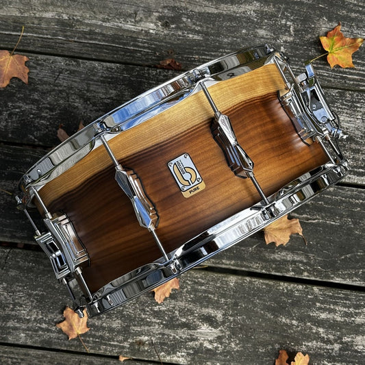 British Drum Company Founder's Reserve Pure Ultra Snare Drum 14x6.5 Fumed Aspen - Drum Center Of Portsmouth