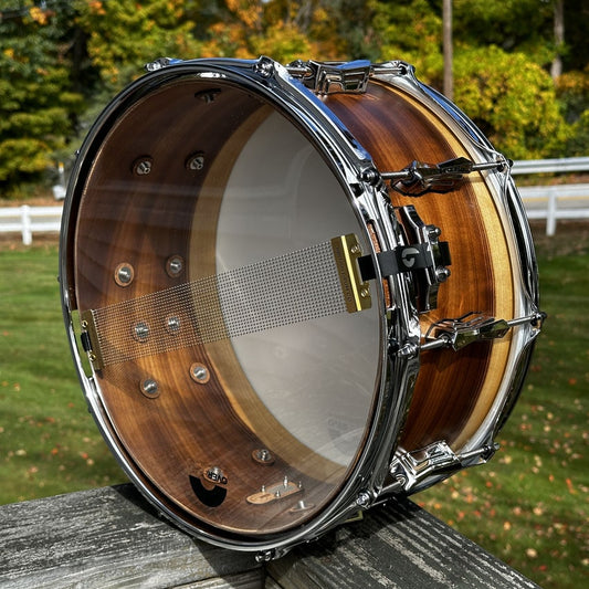 British Drum Company Founder's Reserve Pure Ultra Snare Drum 14x6.5 Fumed Aspen - Drum Center Of Portsmouth