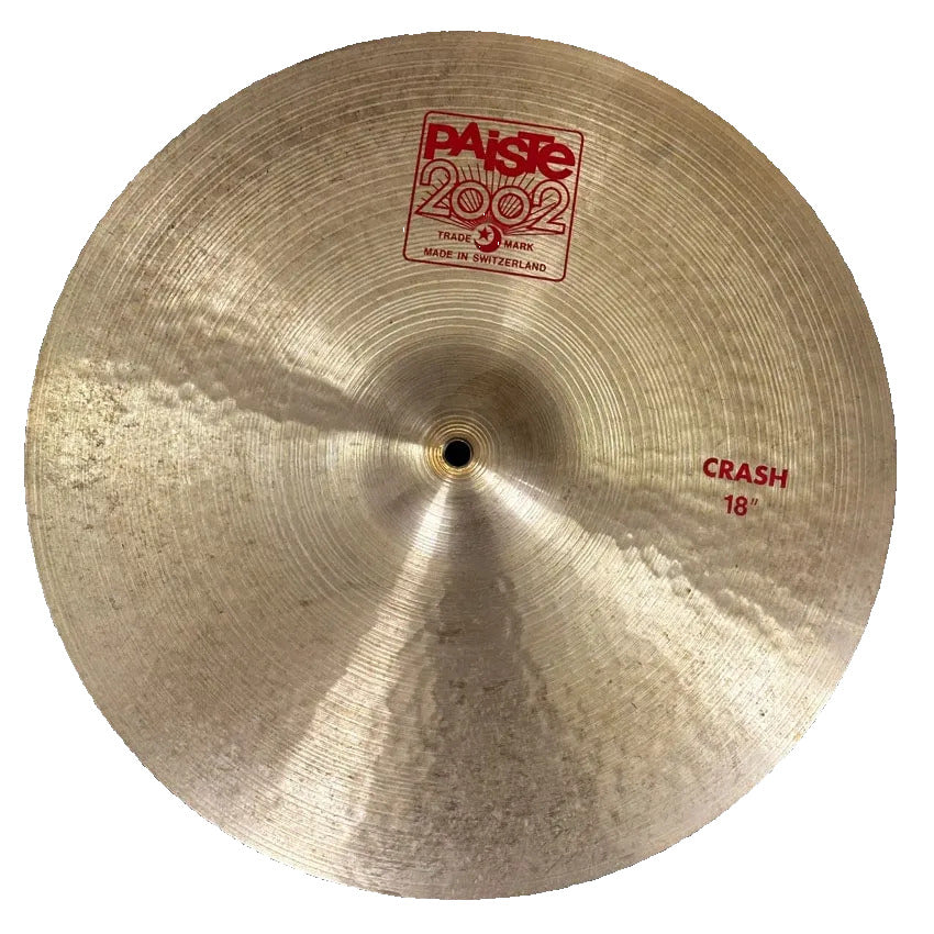 Used Paiste 2002 Crash Cymbal 18" - Good - Drum Center Of Portsmouth