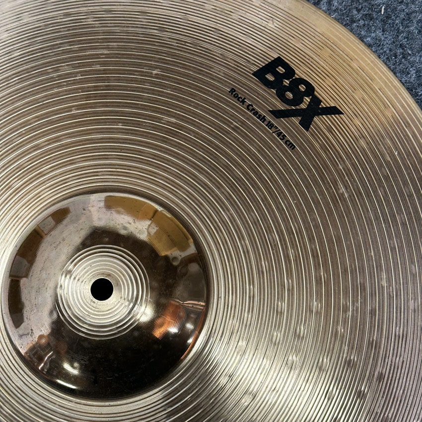 Used Sabian B8X Rock Crash Cymbal 18" - Good - Drum Center Of Portsmouth