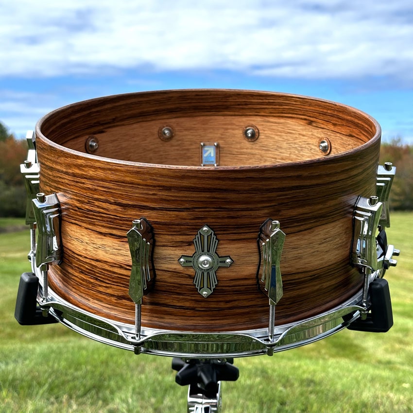 British Drum Company Founder's Reserve Pure Ultra Snare Drum 14x6.5 Wild Mango - Drum Center Of Portsmouth