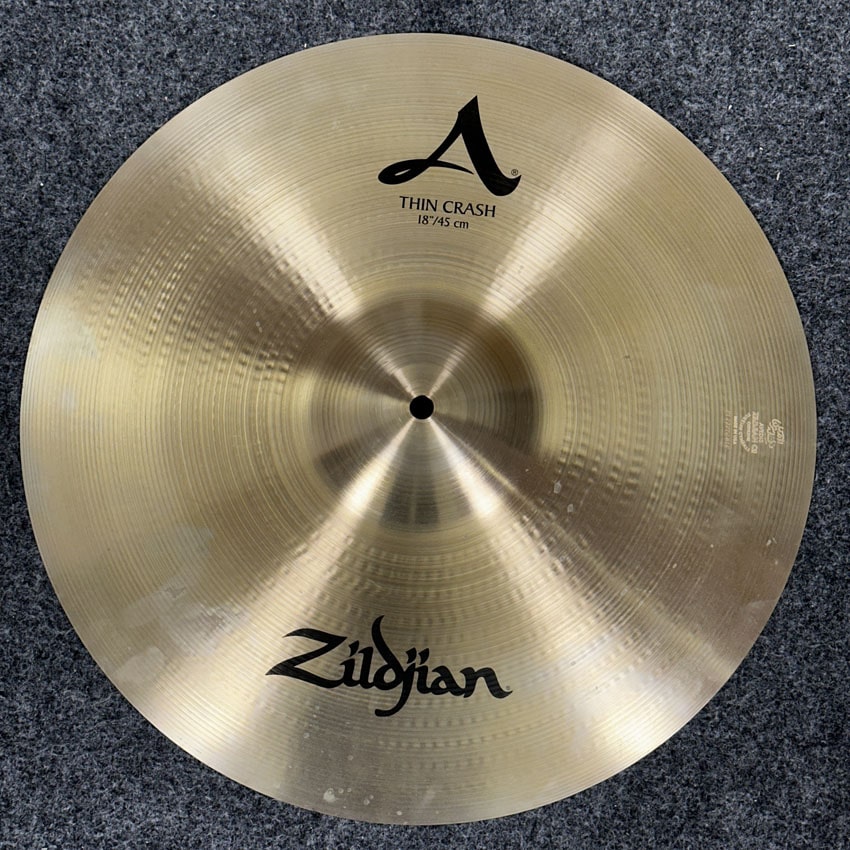 Used Zildjian A Thin Crash Cymbal 18" - Very Good - Drum Center Of Portsmouth