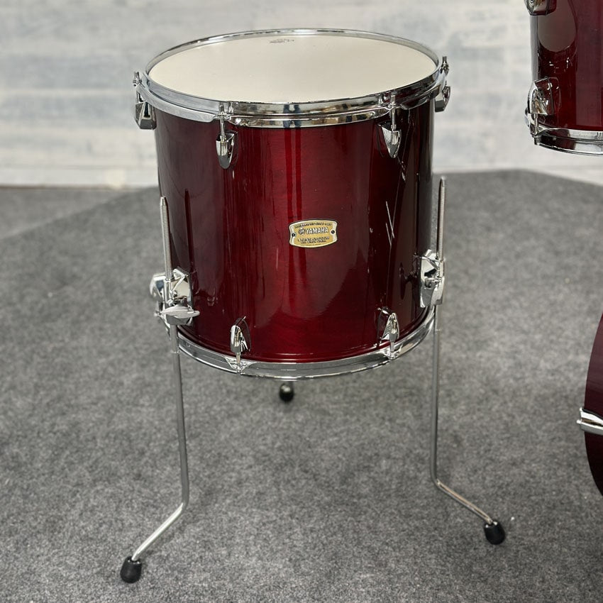 Used Yamaha Stage Custom Birch 4pc Jazz Drum Set Cranberry Red - Drum Center Of Portsmouth