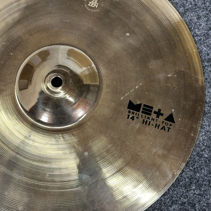 Used Turkish Meta Brilliant Hi Hat Cymbals 14" - Very Good - Drum Center Of Portsmouth
