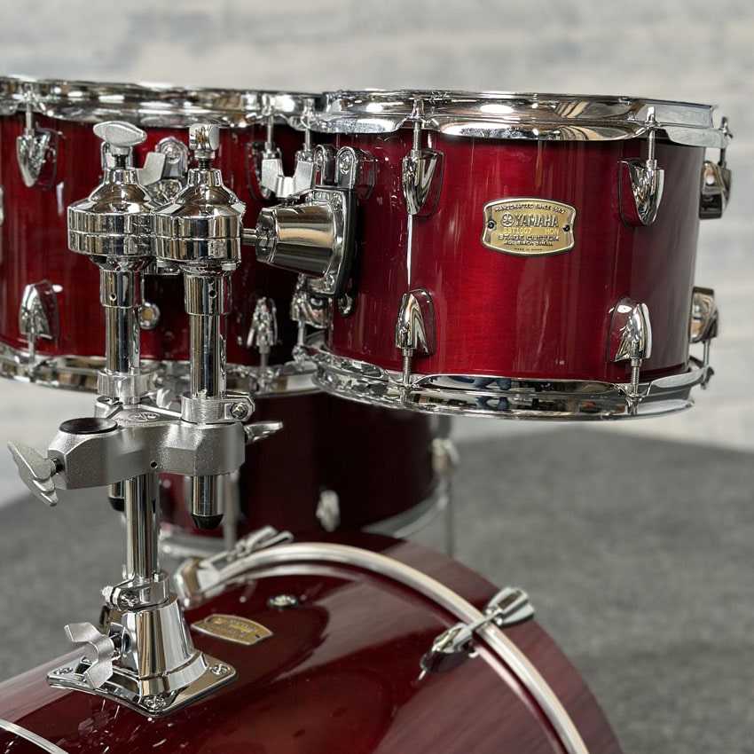 Used Yamaha Stage Custom Birch 4pc Jazz Drum Set Cranberry Red - Drum Center Of Portsmouth