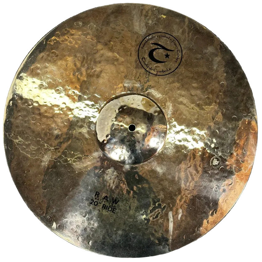 Used Turkish Raw Brilliant Ride Cymbal 20" - Very Good - Drum Center Of Portsmouth