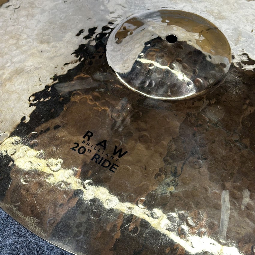 Used Turkish Raw Brilliant Ride Cymbal 20" - Very Good - Drum Center Of Portsmouth